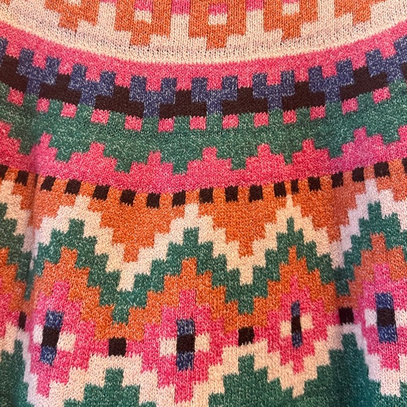 Maurice’s Green Fair Isle Mock Neck Sweater M - Picture 5 of 5
